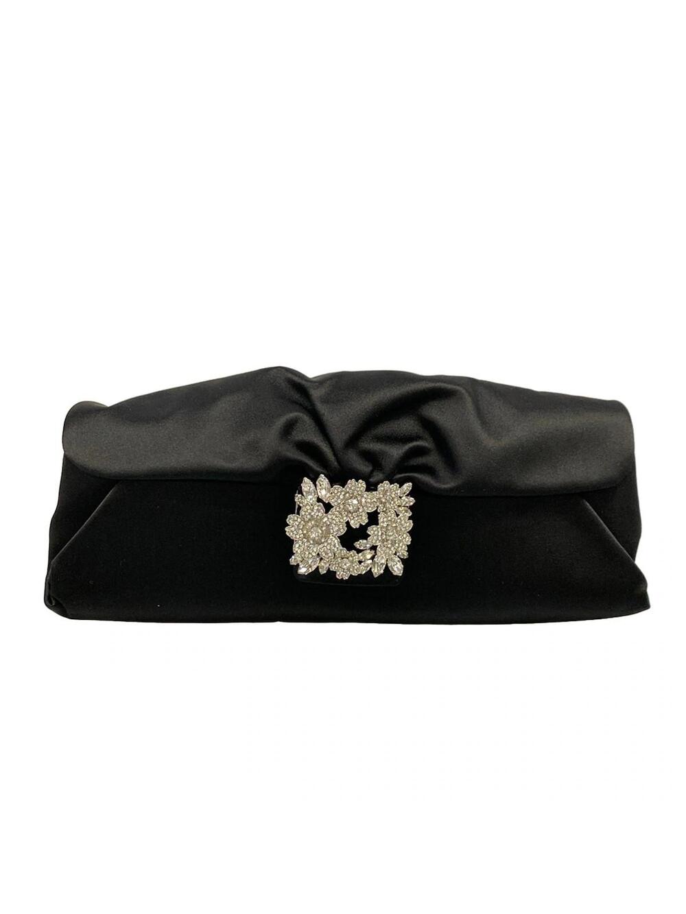 Roger Vivier Efflorescence Satin Clutch #367218R11B